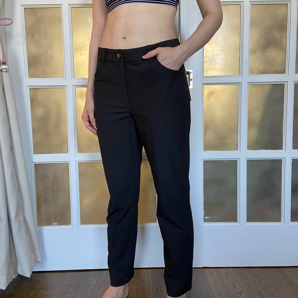 Black Slim Fit “City Sleek 5 Pocket 7/8” lululemon Pants